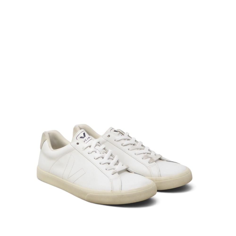 Veja Womens Esplar Sneakers White Leather Low Top Size 9